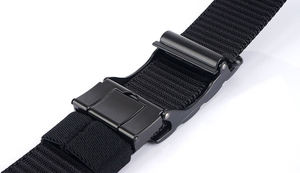 图伦尼龙织带制造商耐用可调节网格自动合金扣品牌腰带 - Product Image 6