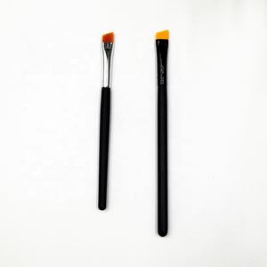 Pequeño ángulo de corte cepillo vegano naranja sintético plana ángulo delineador de ojos cepillo de cejas de precisión para cejas - Product Image 2