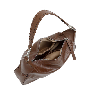 Usine Directe Custom Cuir Plein Grain Sac Épaule <span class=keywords><strong>Femme</strong></span> Spacieux Haute Qualité Sacs Hobo Pour Détaillant - Product Image 5