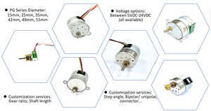 5 V 10 ohms ímã motor 35mm Pm Stepper Gearbox Motor - Product Image 4