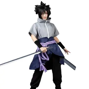 Japanese anime costume Uchiha Sasuke ninja Halloween anime cosplay costume