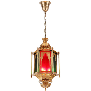 Modern Interior Home <strong>Copper</strong> Chandelier Southeast Asia Stained Glass Glass Chandelier Arab Muslim Retro Style <strong>Copper</strong> <strong>Lamp</strong> - Product Image 1