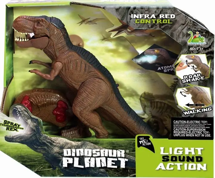 Remote control Spray Infrared Dinosaur With light And Sound For Boys