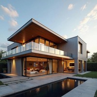 Maison préfabriquée en conteneur modulaire facile à installer en Chine, petite, 20 pieds, 40 pieds, maisons préfabriquées modernes en conteneur