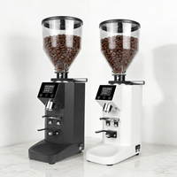 Moulin à expresso électrique de luxe compact avec meules coniques de 60 mm en acier inoxydable, réglage minimaliste en option par molette, capacité 30g