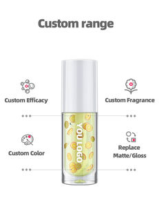 Private Label Base gusto frutta lucidalabbra Vegan idratante cura delle labbra olio per labbra alla frutta - Product Image 2