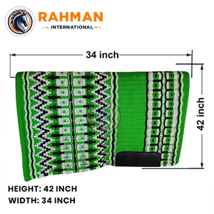 Professional Grade <b>Wool</b> Felt Saddle Pad Barrel Racing Western Riding Heavy Duty Oil Leather Protection Comfort Pressure - Product Image 2