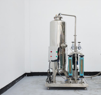 Machine de remplissage et d'embouteillage d'eau gazeuse/vin mousseux avec mélangeur d'eau pétillante