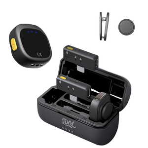 Microphone Lavalier Sans Fil 2.4GHz Mini pour Interview et Podcast, Réduction de Bruit Double 48kHz, Autonomie 36H pour Enregistrement Vidéo - Product Image 1