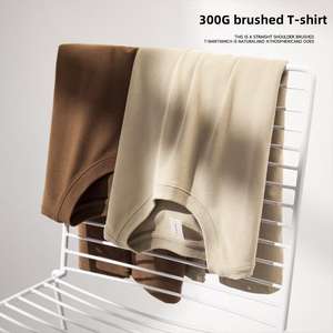 Venta al por mayor dolor <span class=keywords><strong>camiseta</strong></span> en blanco Grueso cepillado suelto peso pesado puro algodón <span class=keywords><strong>camiseta</strong></span> hombres casual <span class=keywords><strong>interior</strong></span> <span class=keywords><strong>camiseta</strong></span> - Product Image 4