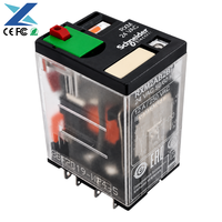 Relais de commutation DPDT industriel Schneider RXM2AB2B7 100% neuf d'origine Harmony RXM 24VAC 12A 2 avec LED