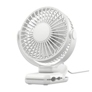 Ventilateur solaire rechargeable USB 8 pouces populaire avec lampe, ventilateur de circulation d'air multifonctionnel, grand ventilateur à forte puissance, lampe de camping - Product Image 5