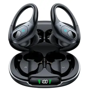 Bestseller kabellose Ohrhörer T19 Kopfhörer 90 Stunden Spielzeit Ohrhörer IPX7 Sportkopfhörer Über-Ohr-Ohrhaken für Trainings-MP3
