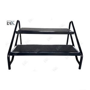เวทีพับได้มีแพลตฟอร์มสี่เหลี่ยมและไรเซอร์พร้อมบันได - Product Image 5