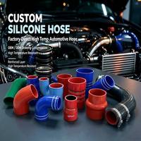 Tuyau en silicone pour refroidisseur d'air de camion industriel (CAC) avec doublure FKM, résistant aux hautes températures et haute pression, coude personnalisé noir, fabrication OEM
