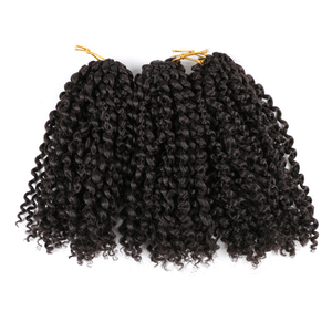 Recommandé : <span class=keywords><strong>Cheveux</strong></span> synthétiques courts bruns Passion Twist 8 pouces, Marlybob, <span class=keywords><strong>cheveux</strong></span> à crocheter pré-bouclés, <span class=keywords><strong>cheveux</strong></span> crépus bouclés <span class=keywords><strong>pour</strong></span> tresses, tresses à crocheter - Product Image 2