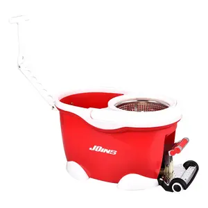 8L Bucket 360 Degree Foot Aluminium Pedal Spin Magic Mop Foldable & Removable Small Wheels Home Floor Cleaning Mop