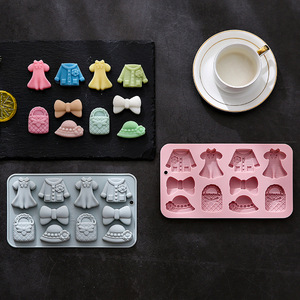 แม่พิมพ์ซิลิโคนสำหรับทำขนมเยลลี่รูปชุด<span class=keywords><strong>เจ้า</strong></span><span class=keywords><strong>หญิง</strong></span> หมวก เสื้อผ้า ชุดแฟนซี เหมาะสำหรับทำช็อกโกแลต <span class=keywords><strong>เค้ก</strong></span> น้ำแข็ง ลูกอมนิ่ม - Product Image 4