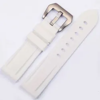 Bracelet de montre sportif en caoutchouc imperméable et respirant en silicone 22 24 26mm avec boucle à aiguille