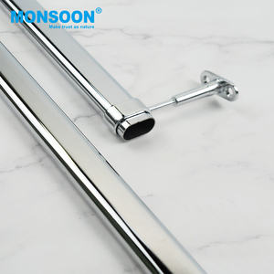 Горячая Распродажа, аксессуары для шкафа Monsoon, хромированная железная овальная алюминиевая подвесная трубка из нержавеющей стали, трубка для шкафа - Product Image 1