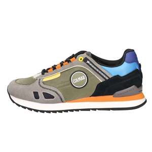Sneakers Sportive Travis da Uomo Colmar, Scarpe Trendy in Tela Grigio-Verde - Product Image 1