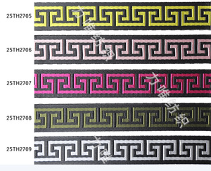 Nouvelle <span class=keywords><strong>sangle</strong></span> jacquard en nylon labyrinthe 20mm 25mm sac à bagages porte-clés vêtements rubans en <span class=keywords><strong>polyester</strong></span> - Product Image 6