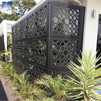 Clôture en métal gravée au laser 3D sur mesure, résistante à l'eau et à la chaleur, en aluminium perforé pour la décoration extérieure
