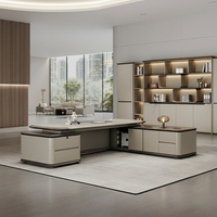 Boss Table Président Bureau du Président Senior Sense Executive Desk Manager Bureau Combinaison de chaises modulaires modernes en bois