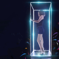 Plate-forme humide lumineuse GOGO roue de prière pratique spirituelle Cage lampe atmosphère fête scène lumières bâton de danse mobile