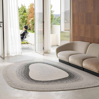 Tapis tissé à la machine en PET bouclé, résistant, imperméable et écologique pour salon, chambre, salle de bain, entrée