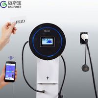 Borne de recharge murale Max Power 22 kW OCPP GBT CCS AC, borne de recharge murale pour véhicules électriques, chargeur de voiture électrique rapide de type 2