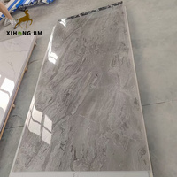 Tablero de revestimiento de panel de pared de PVC 3D al por mayor para decoración de hotel nuevo panel de techo de plástico acrílico de mármol UV de 3mm translúcido
