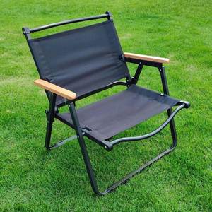 Chaise de camping et de pêche pliable portable en aluminium à grain de bois Kermit pour l'extérieur - Product Image 4