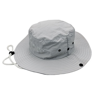 หมวกชาวประมงผ้าแคนวาสไนลอนกันน้ำแบบยูนิเซ็กซ์ ปรับแต่งได้ ใช้ได้ทุกวันในวันที่ฝนตก - Product Image 4