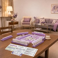 Lecteur de lignes de Mahjong en acrylique découpé au laser, ensemble de 4 pièces, règles américaines du Mahjong, accessoire de jeu éducatif pour débutants, design moderne pour