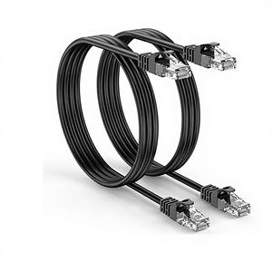 <span class=keywords><strong>Câble</strong></span> réseau Gigabit CAT5E <span class=keywords><strong>Catégorie</strong></span> <span class=keywords><strong>6A</strong></span> ultra-fin non blindé en PVC écologique, cuivre sans oxygène, <span class=keywords><strong>RJ45</strong></span>, stock d'usine - Product Image 1