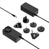 Adaptateur secteur 12V 5A pour produits LCD, certification GS SAA, normes de prises UK/US/EU, câble de 1,5 m