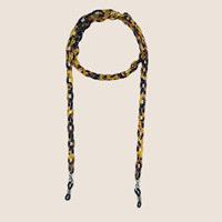 Chaîne d'accessoires pour lunettes unisexe de haute qualité, style punk transfrontalier, en feuille d'acétate et patchwork acétique, avec monture halter, Wenzhou