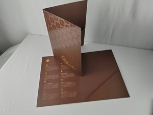 豪华定制印刷UV金箔<span class=keywords><strong>A4</strong></span> A5纸质文档演示文件夹定制标志商务文件夹带口袋 - Product Image 3