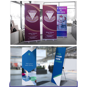 Banner de desplazamiento interior ecológico personalizado, banner de desplazamiento de una y doble cara, soporte de banner de desplazamiento retráctil de aluminio - Product Image 6