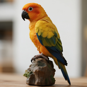 Ukuran hidup Model burung nuri realistis simulasi hewan animatronik taman tema kustom untuk obral pajangan kebun binatang - Product Image 4