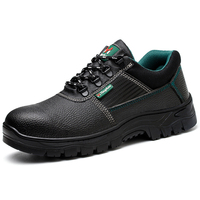 Bottes de sécurité en cuir véritable avec bout en acier pour hommes Chaussures de sécurité pour chevilles Bottes de travail imperméables pour hommes pour l'agriculture