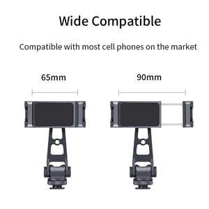 Support de trépied pour téléphone pour cage d'appareil photo, 360° °   Support rotatif en métal pour smartphone avec griffe <span class=keywords><strong>porte</strong></span>-accessoire, logo personnalisé, vente en gros - Product Image 2