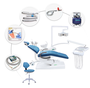 Factory price OEM <strong>electric</strong> hydraulic luxury mobile leather <strong>dental</strong> <strong>chairs</strong> <strong>unit</strong> used touch screen led lamp <strong>dental</strong> <strong>chair</strong> - Product Image 1