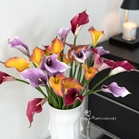 Großhandel Künstliche Calla-Lilien für Hochzeiten, Hoteldekoration, Blumenarrangements, EVA Calla-Lilie Einzelstiel Kunstblume