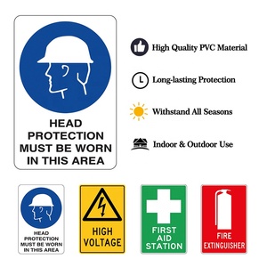 Tùy chỉnh PVC an toàn đường bộ dấu hiệu cảnh báo cho ngoài trời phản chiếu dấu hiệu giao thông - Product Image 3