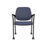 Chaise d'invité de bureau empilable moderne avec structure métallique - Sièges ergonomiques pour la formation et les salles de conférence