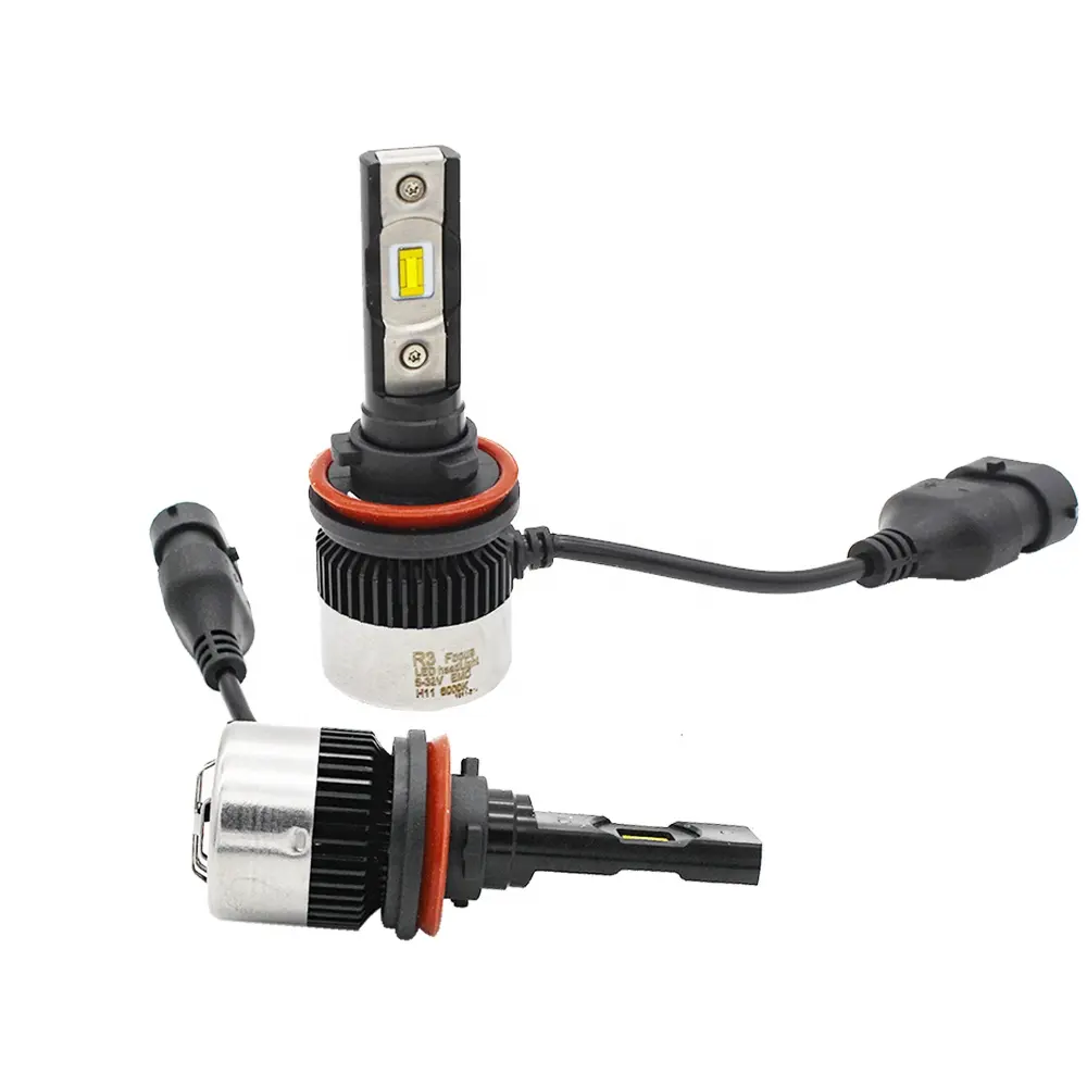 Kit de conversión de faros Led para coche y motocicleta, bombillas T3 Csp H7 80w 8000lm con ventilador blanco 6000k