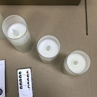 Bougies à piles LED Bougie pilier en verre avec télécommande pour proposition de mariage