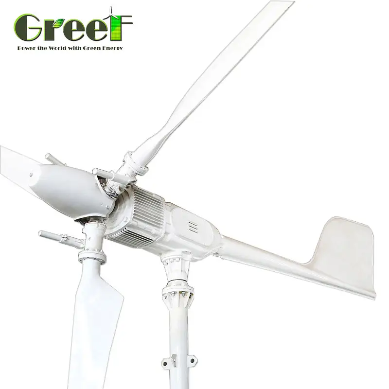 Wind Turbine 5kw Pitch Control Horizontal Axis Home Use Rooftop magnet generator for electric power supply